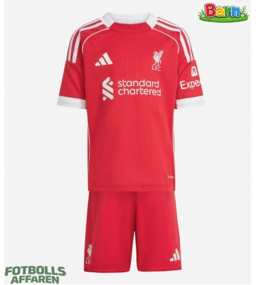 Liverpool Hemmaställ Barn 2025-26 Kortärmad (+ Korta byxor)